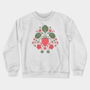 Wild Strawberry Botanical Crewneck Sweatshirt